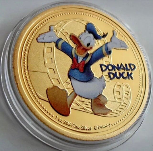Gold Donald Duck coin
