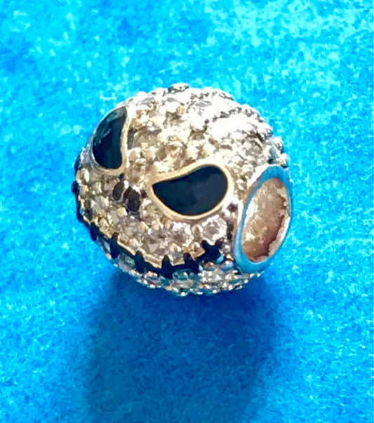 Charm for bracelet 925 Silver pumpkin Halloween charm
