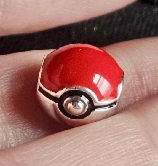 Genuine 925 Silver Pokémon ball charm for charm bracelet 