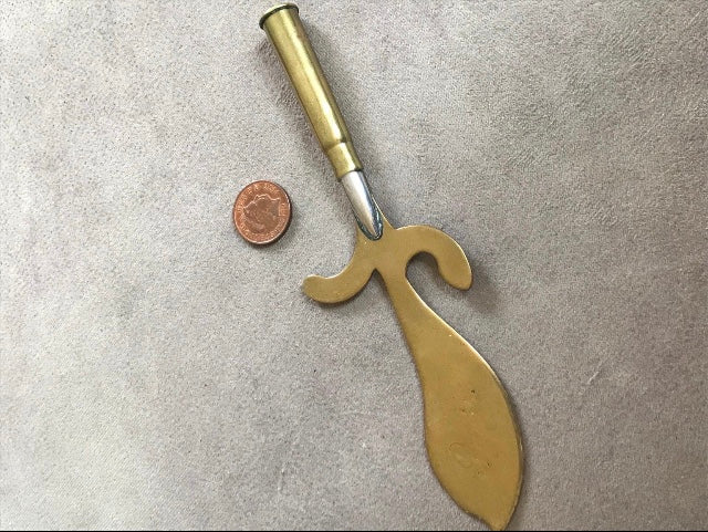 Trench art ww1 letter opener l brass Paris