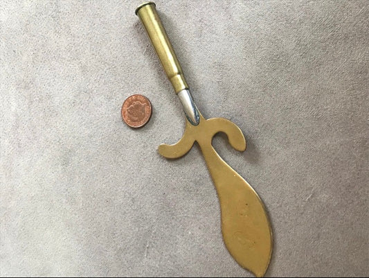 Trench art ww1 letter opener l brass Paris