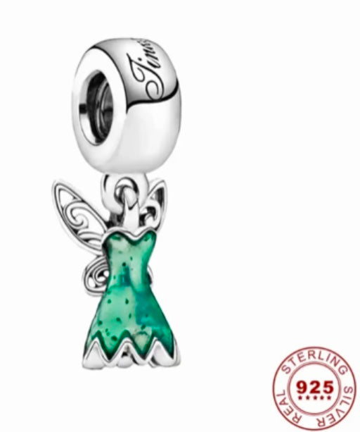 925 silver Tinkerbell Disney Princess charm for charm bracelet 