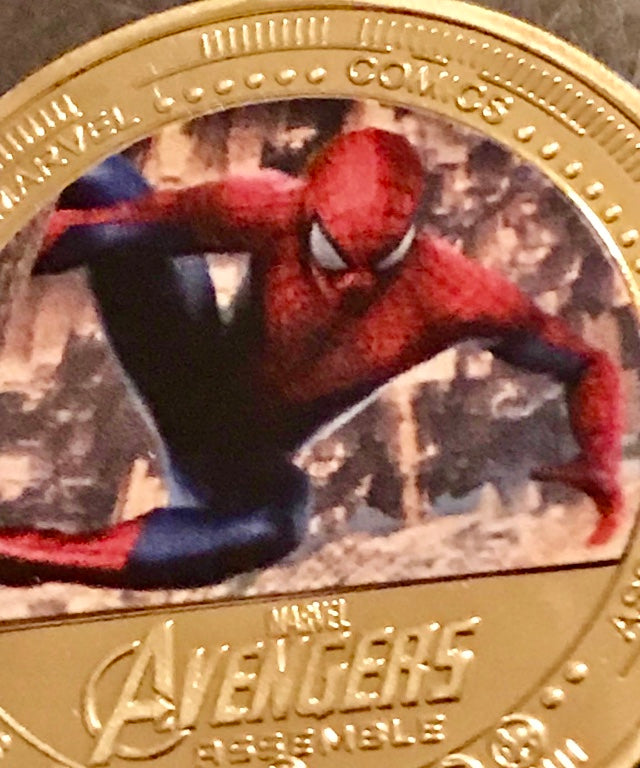 Spider-Man coin gold