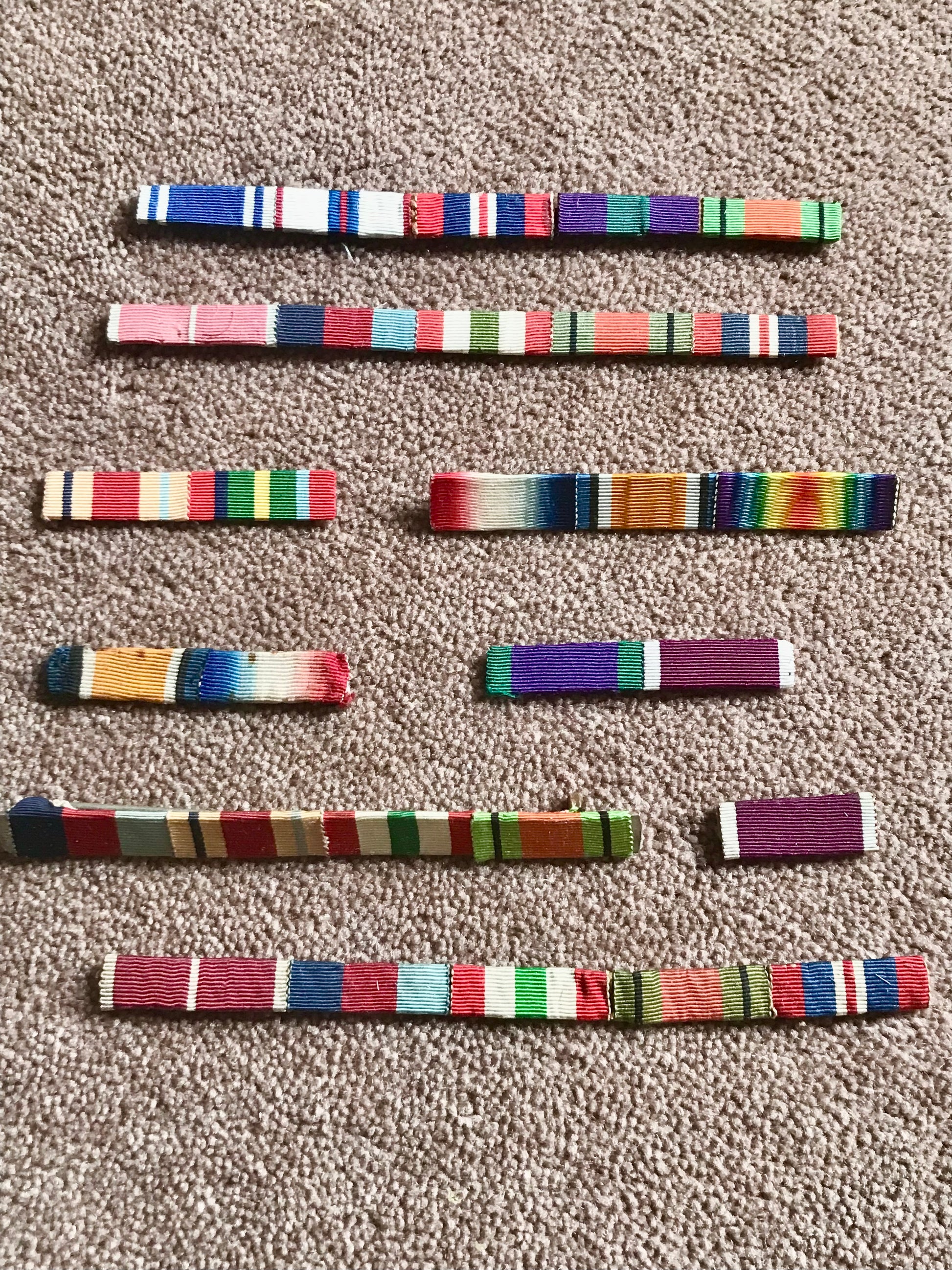 Ww1 and ww2 medal ribbons 