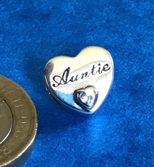 Auntie charm for charm bracelet 925 silver