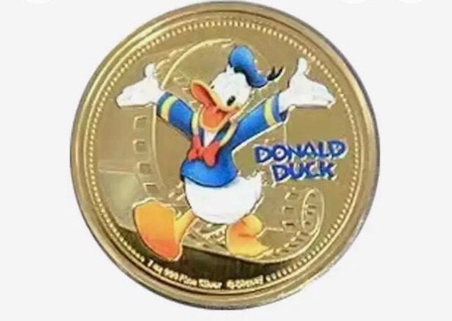 Donald Duck gold coin 